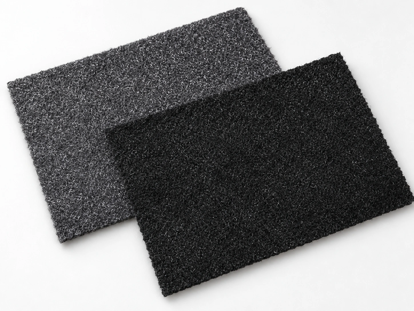 Plain automotive carpet: Black & Charcoal texture reference