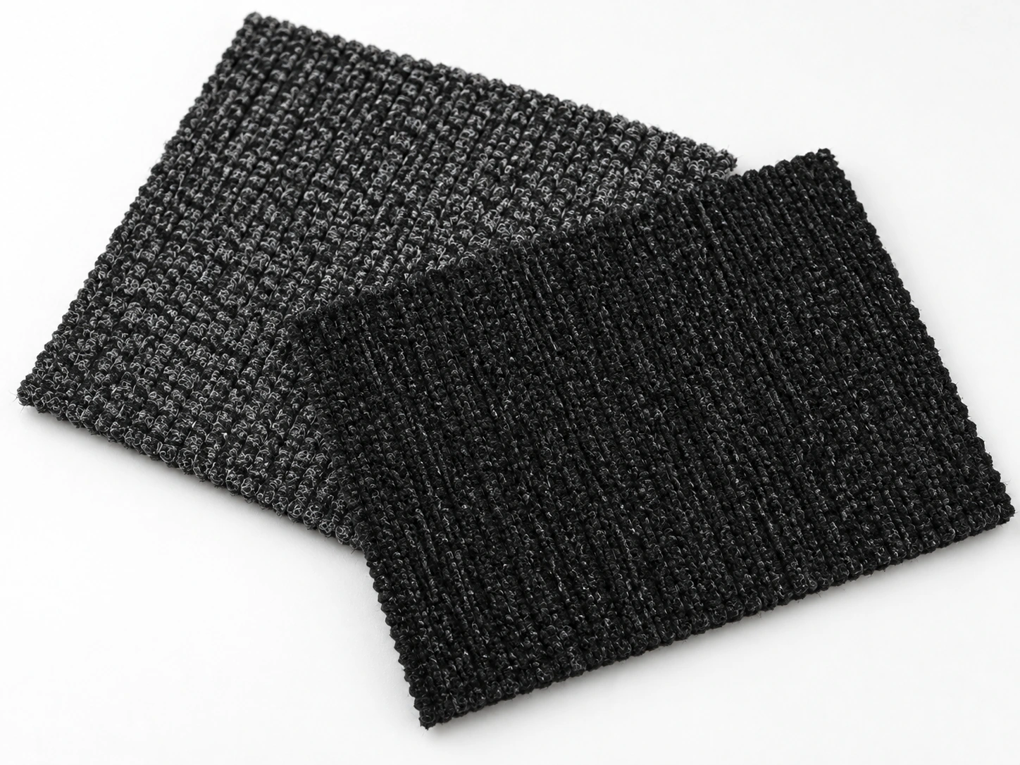 Ribbed automotive carpet: Black & Charcoal texture reference